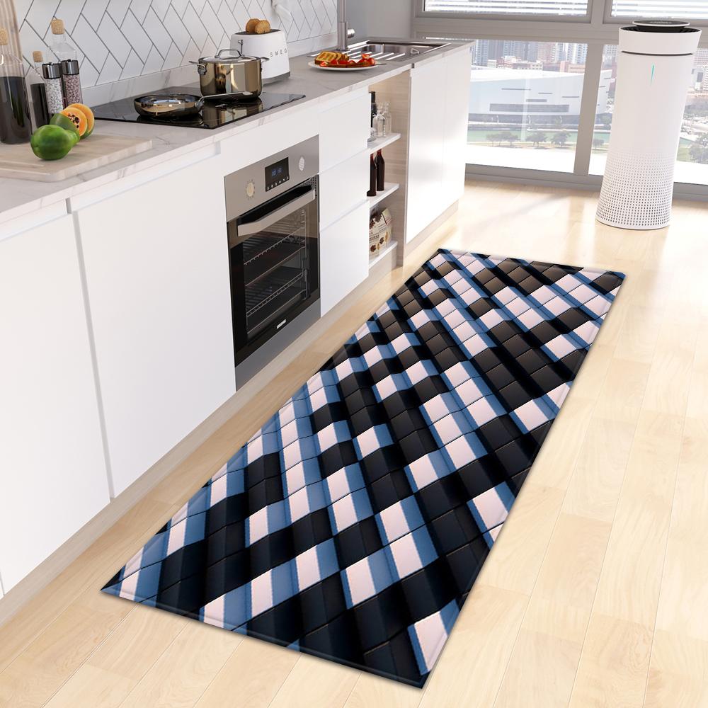 Kitchen Mat Home Bedroom Entrance Door Mat Living Room Floor Carpet Corridor Balcony Door Non-slip Carpet