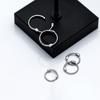 Classic Authentic 925 Sterling Silver Round Hoop Earring For Women Simple Geometric Earring Fashion Fine Jewelry