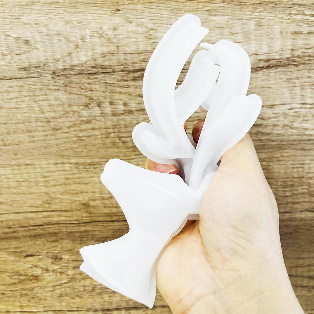 3D Silicone Elk Mold Deer Head Resin Mold Christmas Deer Plaster Mold For Fondant Candy Cupcake Cake Topper Ice Cream