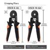Hexagonal Self-Adjustable Ratchet Ferrule Crimping Tool Kit 23-7AWG 0.25-10mm² Crimper Kit with Ferrule Sleeves Wire Terminals