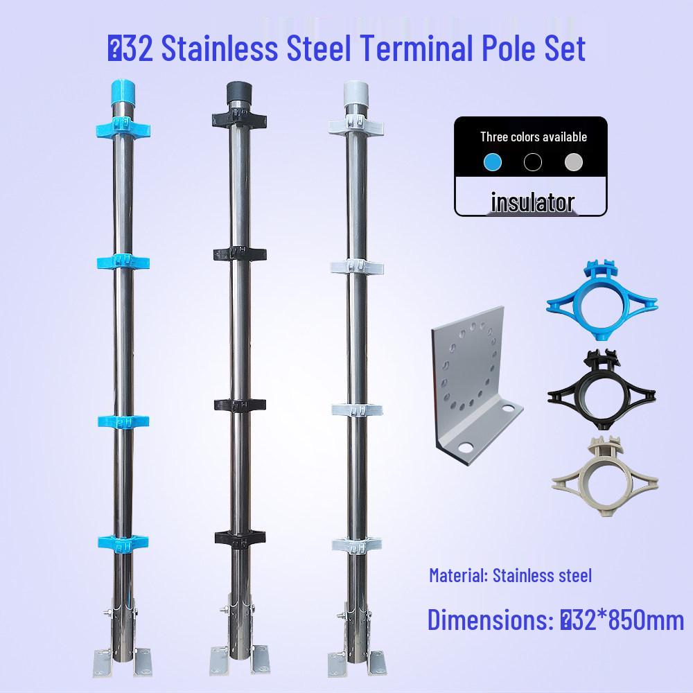 Pulse Electronic Fence Accessory Set: Aluminum Alloy Brackets & Posts (10 Sets) with Free Shipping