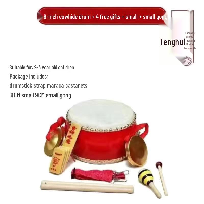 Durable Cowhide Tanggu Drum for Kids