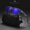 New KDEAM Brand High Quality Men Square Sunglasses Colors Sports Polarized Sun Glasses Reflective Coating Mirrored Lens