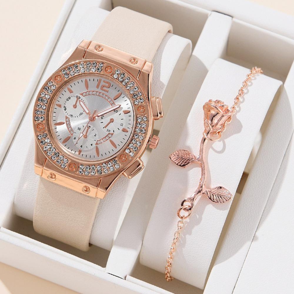 Fashion Quartz Watch Women'S Watch Popular Student Women'S Watch Set Bracelet Watch