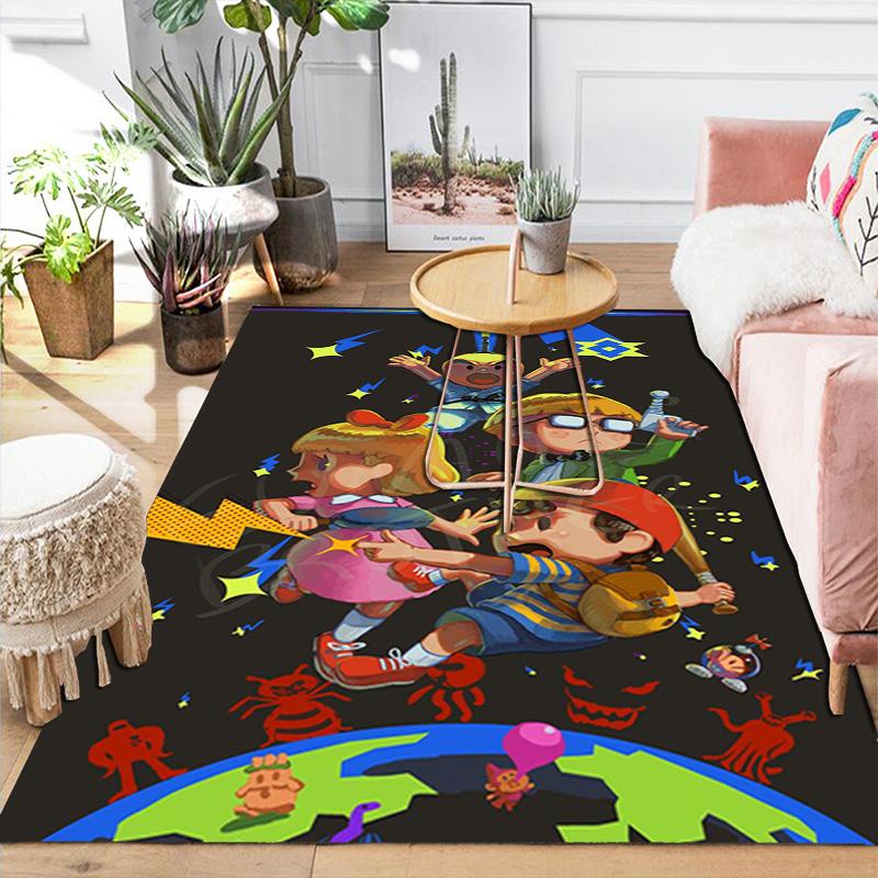 Retro Video Game Characters Rug Floor Mat for Living Room or Bedroom Soft and Comfortable Carpet a Gift for Birthday and Holiday.