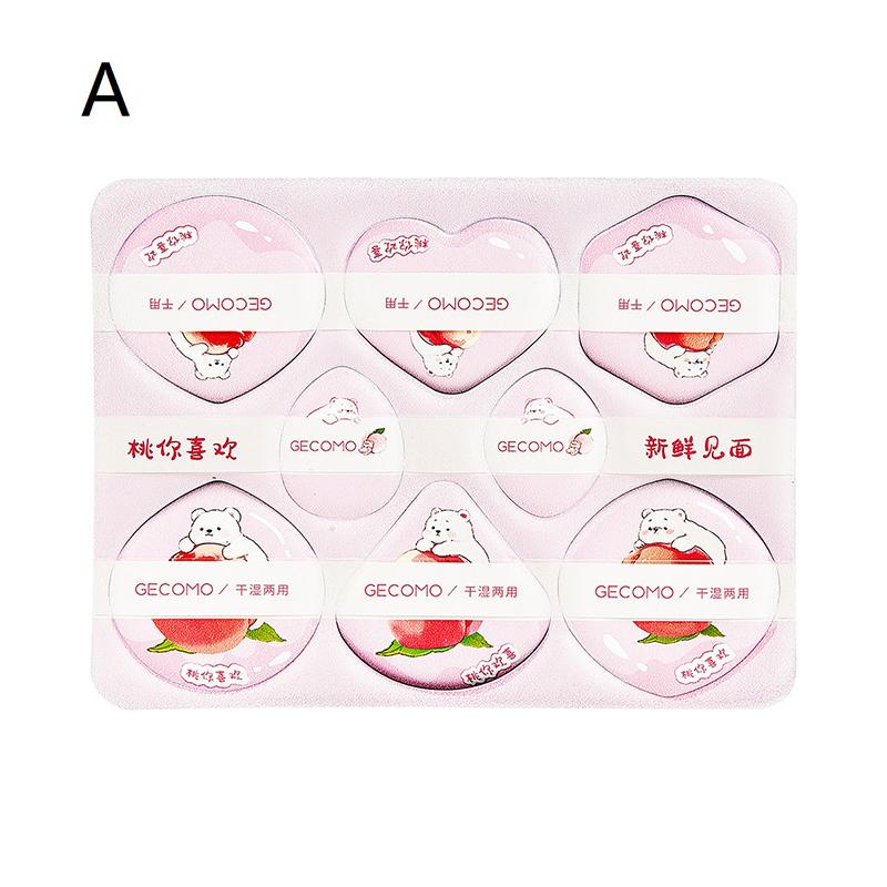 8Pcs Soft Cosmetic Puffs Cosmetic Powder Puff Blender Set Multi-Shaped Soft Touch Sponges For Daily Makeup Beauty Tools