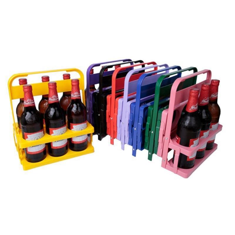 Beer Bottle Carrier Waterproof Drink Holder Plastic Material for Party Gathering