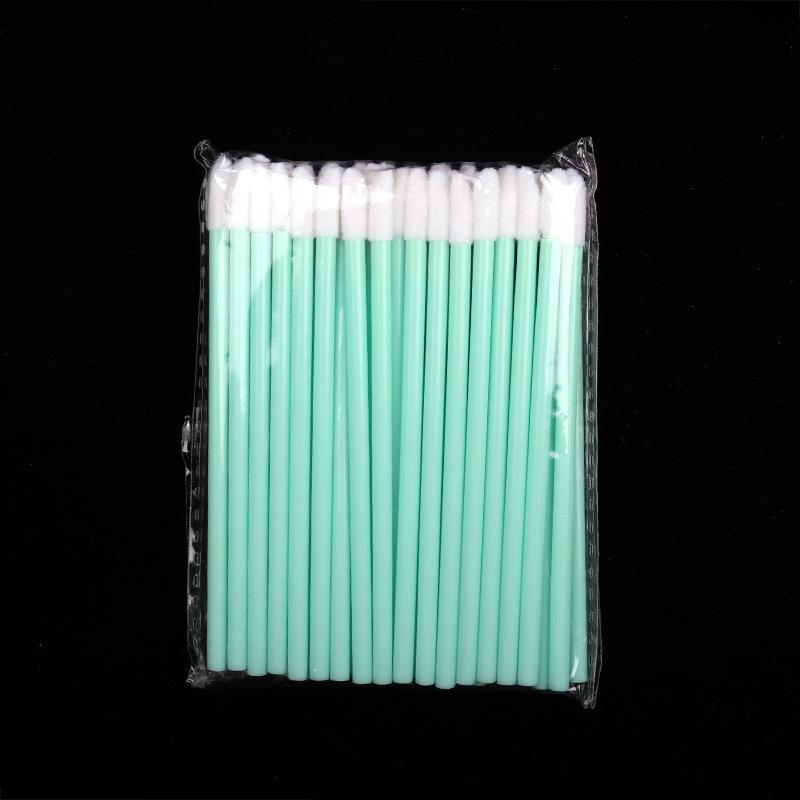 50-Pack Disposable Lip Brushes with Hollow Handle - Portable for Lipstick, Lip Gloss, and Mousse Application