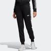 Adidas Originals Side Logo Print Casual Knit Retro Sport Splicing Knit Pants Women Pants Black FI7114