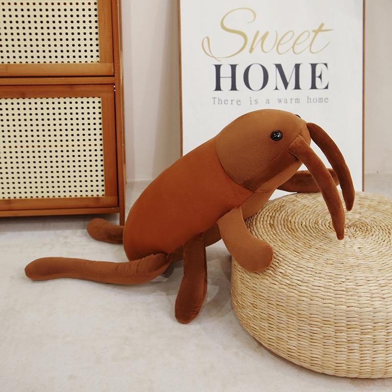 New 40-80CM Simulation Cockroach Insect Animal Plush Toy Doll Super Soft Toys Throw Pillow Baby Comfort Doll Funny Home Decor