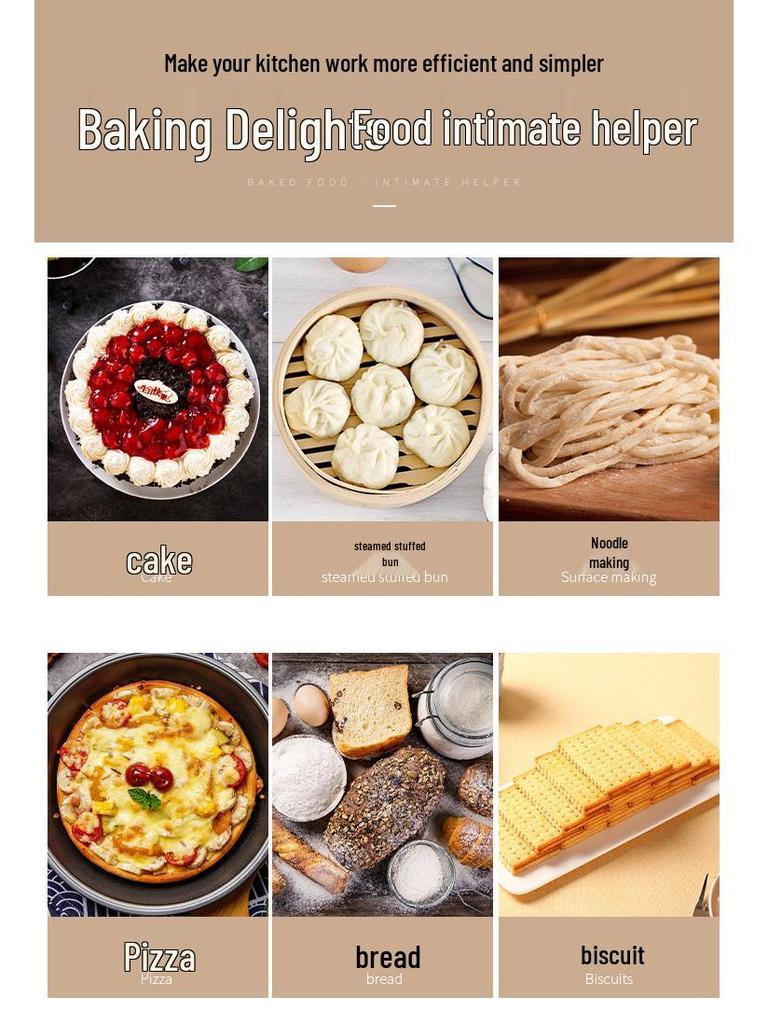 Lifeng B20b30 Blender & Dough Mixer: Egg Beater, Kneader, Cream & Milk Machine, Cake Maker.
