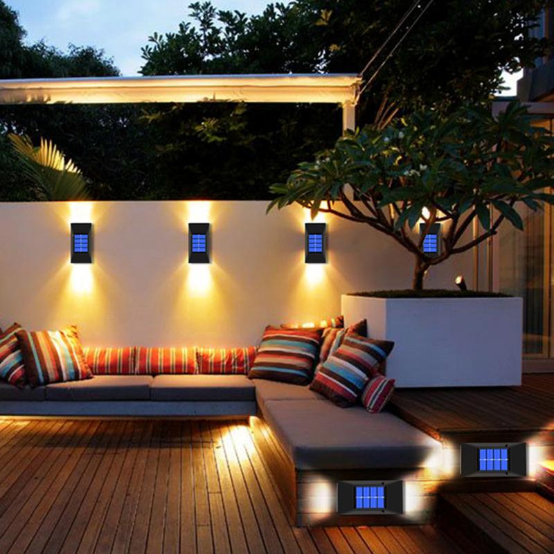 

Led Solar Wall Light Outdoor Garden Waterproof Decorative Fence Wall Lamp