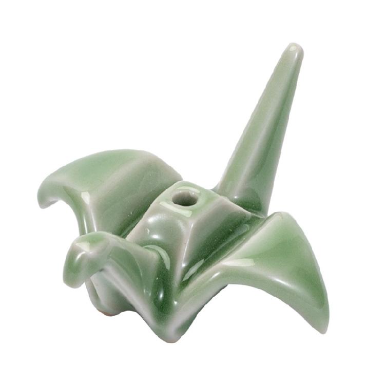 

Beautiful Ceramic Paper Cranes Shape Scent Stick Holder Scent Stand For Meditations Atmospheres And Gift Essential 1