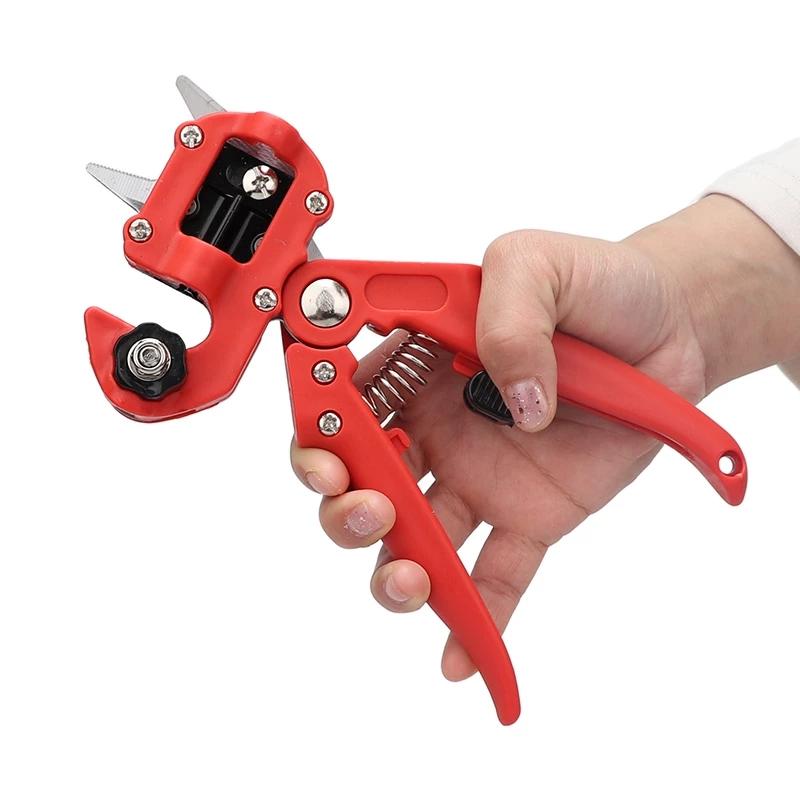 Gartenpfropfschere Pfropfset Kit Landwirtschaft Obstbaum-Beschneidungsschere Schere Impfung Pflanze Obstbaum-Schneidemaschine