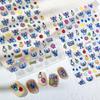 3D & 5D Embossed Cartoon Nail Stickers: Cute Small Decal Patterns and Ornaments for Nail Decoration