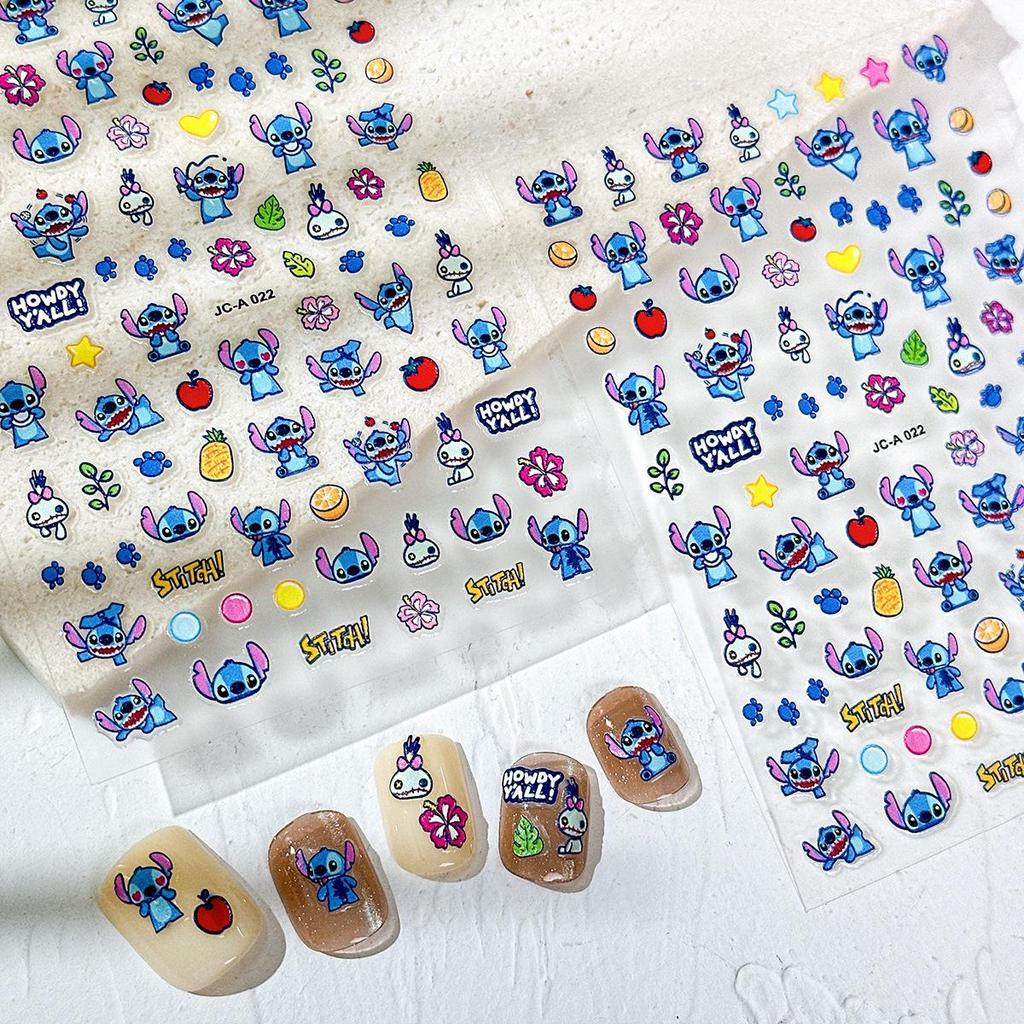 3D & 5D Embossed Cartoon Nail Stickers: Cute Small Decal Patterns and Ornaments for Nail Decoration