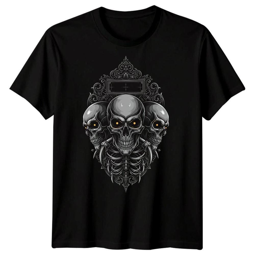 Skulls Dark Art Unisexs TShirt Ornate Graphic Tee