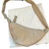 2024 Genuine Sheepskin Croissant Messenger Bag - Neutral Leather Texture