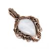 Moonstone 999 Copper Wire Wrapped Pendant, Handmade Gemstone Pendant , Gift For Mom Antique Jewelry