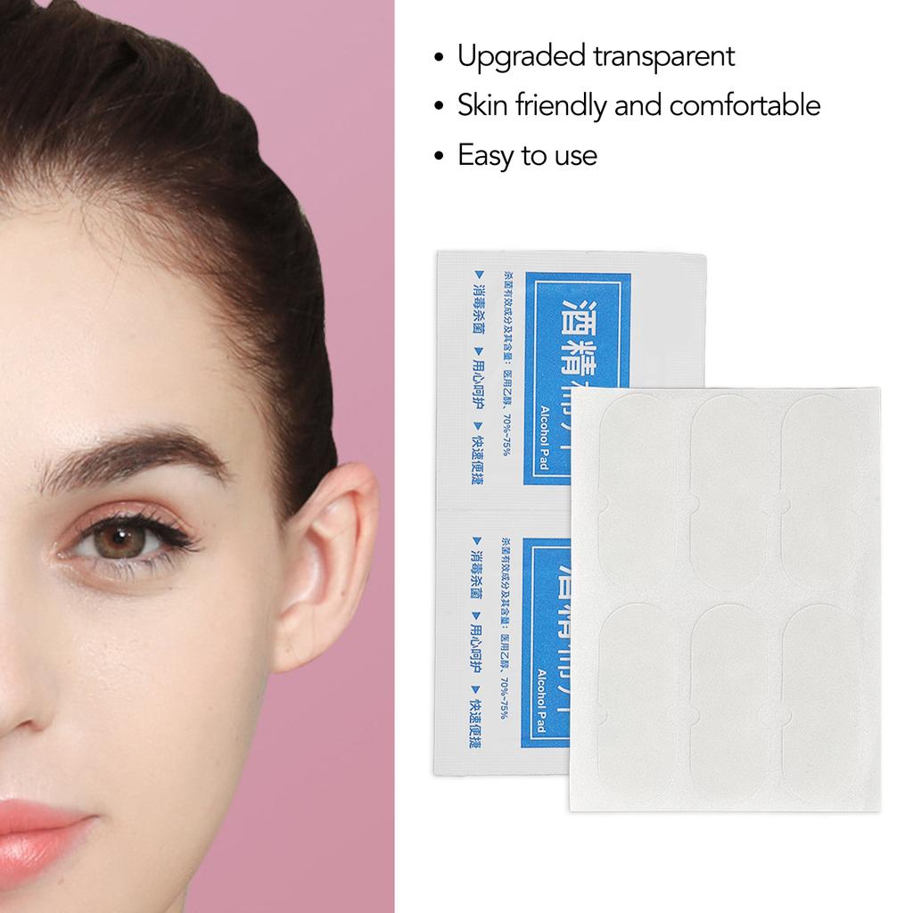 24pcs Cosmetic Ear Correctors Transparent Invisible Reusable Adhesive Ears Sticker for Prominent Ears