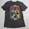 New American Tour 1974 Eric Clapton T- Shirt Black Cotton All Size NZ316