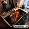 Skull Gothic Theme Custom Mouse Pad Personalized With Name Text Customized Desk Mat For Office Home Decor