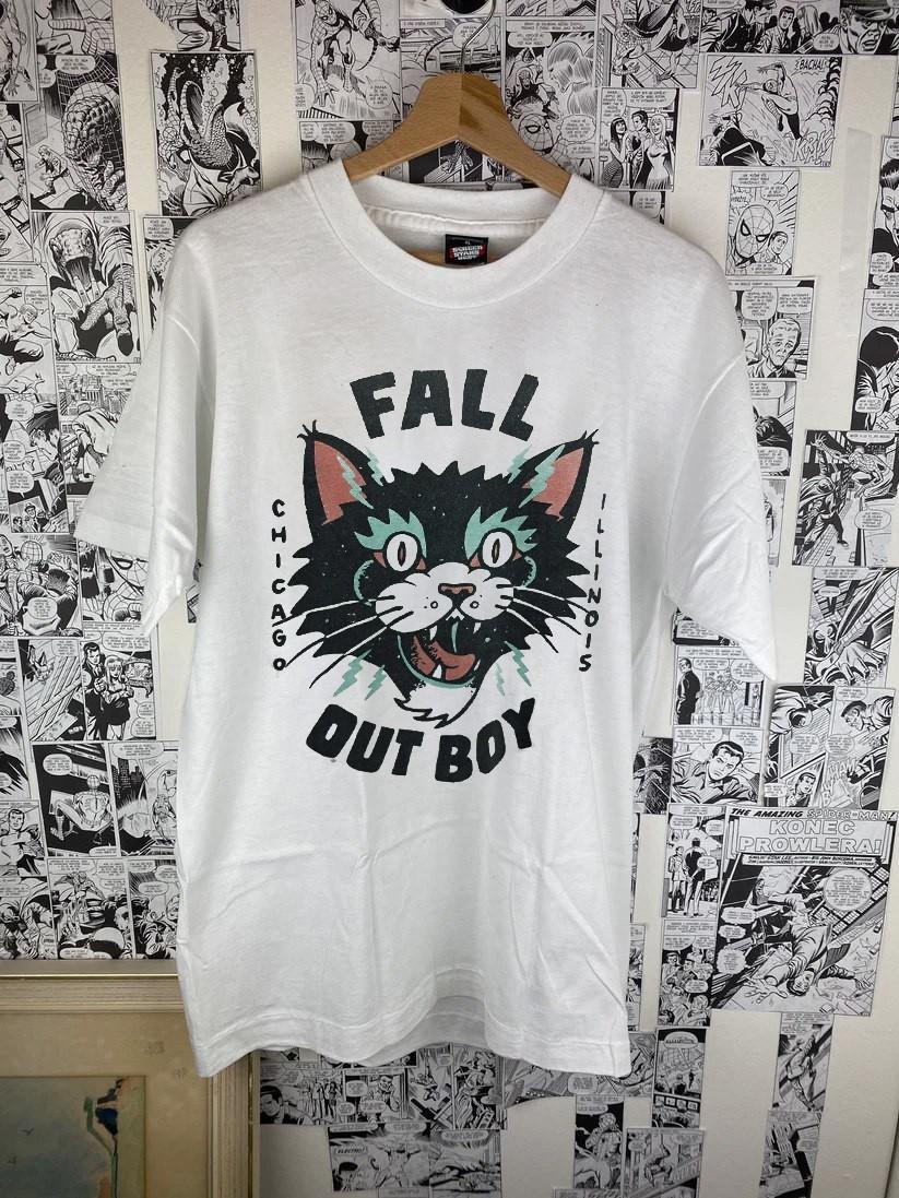 Fall Out Boy rock band unisex classic white t-shirt S-5XL QT7515 Unisex T-Shirt M