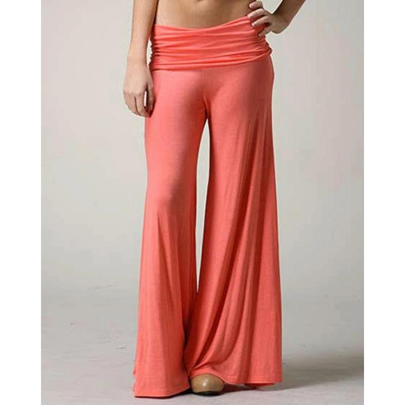 Women S Solid Wide Leg Comfortable Casual Yoga Pants XS
