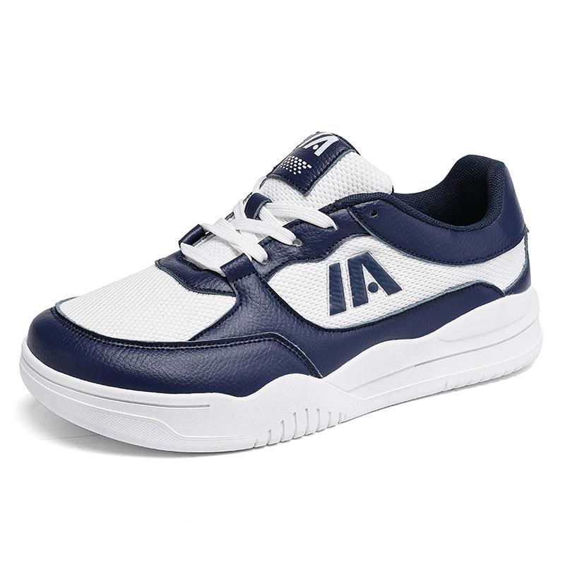 

Кроссовки с широким носком для мужчин Дышащая сетка Повседневная спортивная обувь Большие размеры 39-48 Кеды Противоскользящая мягкая подошва 39 синий