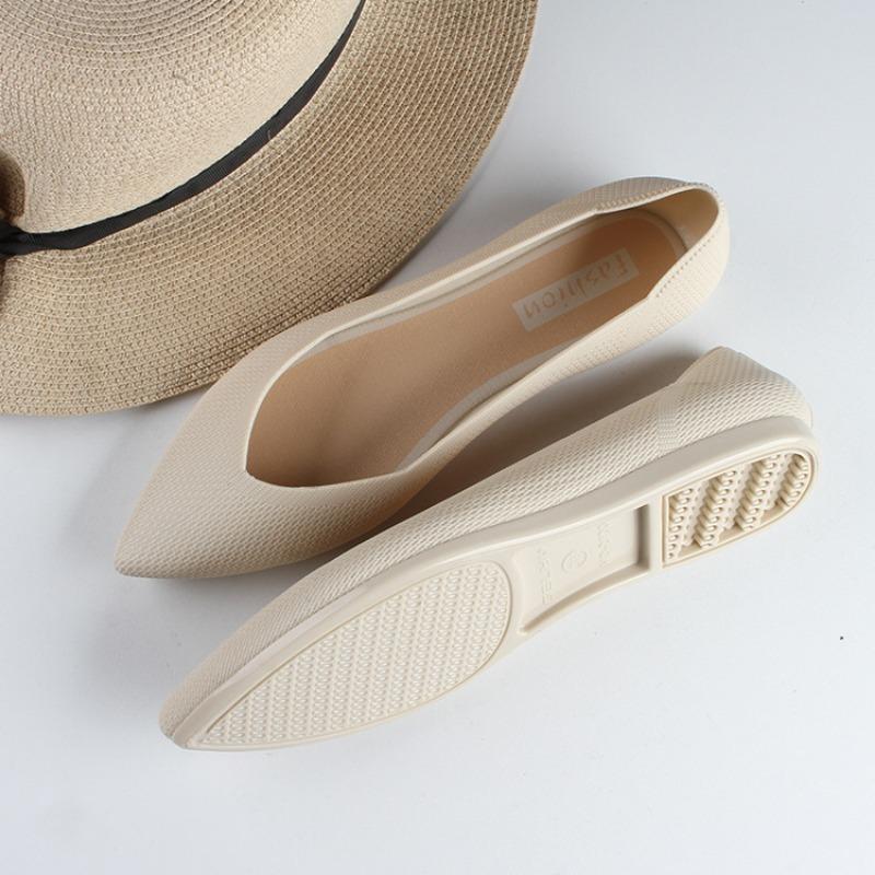 Fashion Pointed Sandals New Summer Fashion Flat Sole Shallow Mouth Single Solid Casual Shoe Woman Designer Shoes