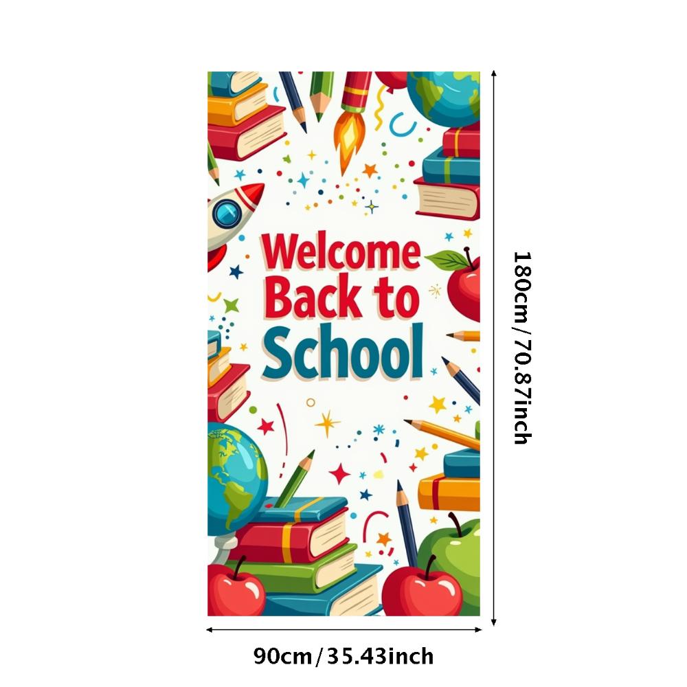 Welcome Back To School Banner School Opening Party Decorations Backdrop Classroom Event Decor Photography Background Props