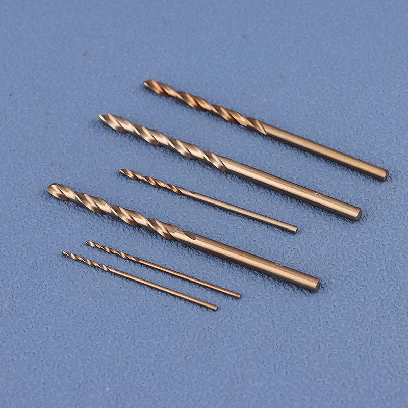 10Pcs/Set Hss M35 Cobalt Drill Bits 1-3Mm For Metal/Stainless Steel - High-Speed Steel Cobalt Coated Drill Bits With Enhanced