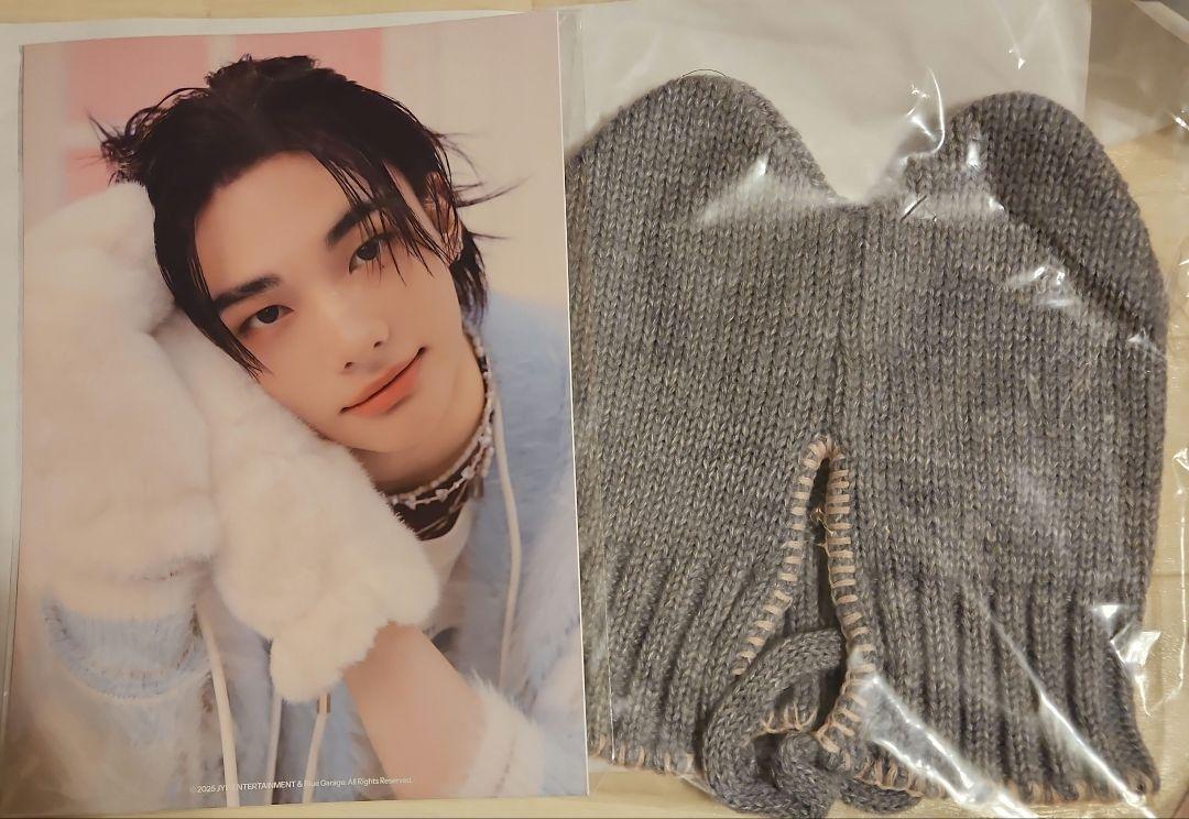 

[USED] Stray Kids Korea Fan Meeting Beanie Hat Hyunjin Genielet Poster