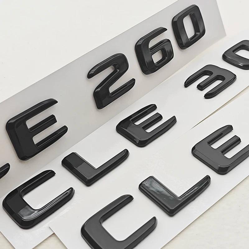 3D ABS Car Letters Logo CLE200 CLE260 CLE300 Badge Rear Trunk Emblem Decals For Mercedes Benz C238 A238 Car Sticker Accessories 4DS