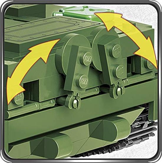 Cobi Vietnam Collection Light Reconnaissance Tank Block COBI Official Japanese #2235 PT-76 (Vietnam People's Army) [Military - Distributor]