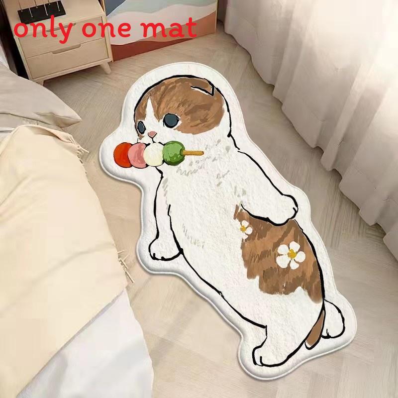Tappeto Peluche Cartoon Mofusand con Design Stampato per Bagno Porta Ingresso Decorazione