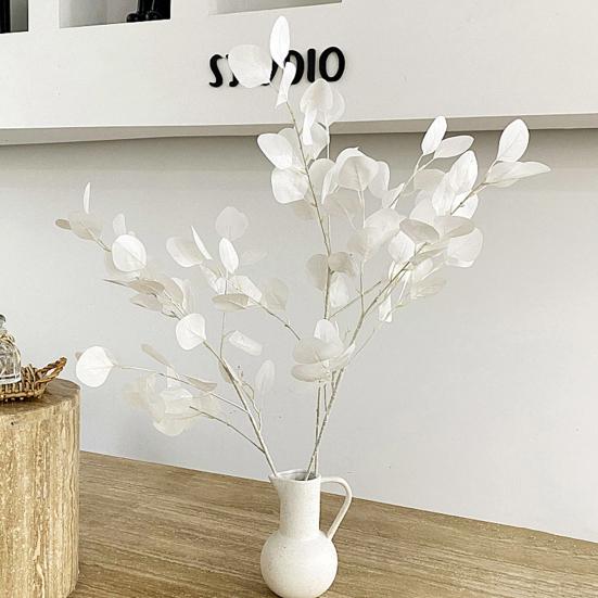 Steli di Foglie di Eucalipto Artificiale Alti 35" Rami di Foglie di Eucalipto Finte per Decorazione Matrimonio Festa Vaso Composizione Floreale Centrotavola per Casa