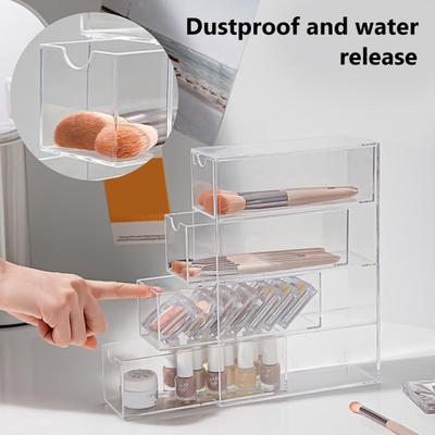 Glasses Storage Box Clear Container Large Capacity Dustproof Stackable Transparent Vanity Makeup Eyeglass Organizer Display Box