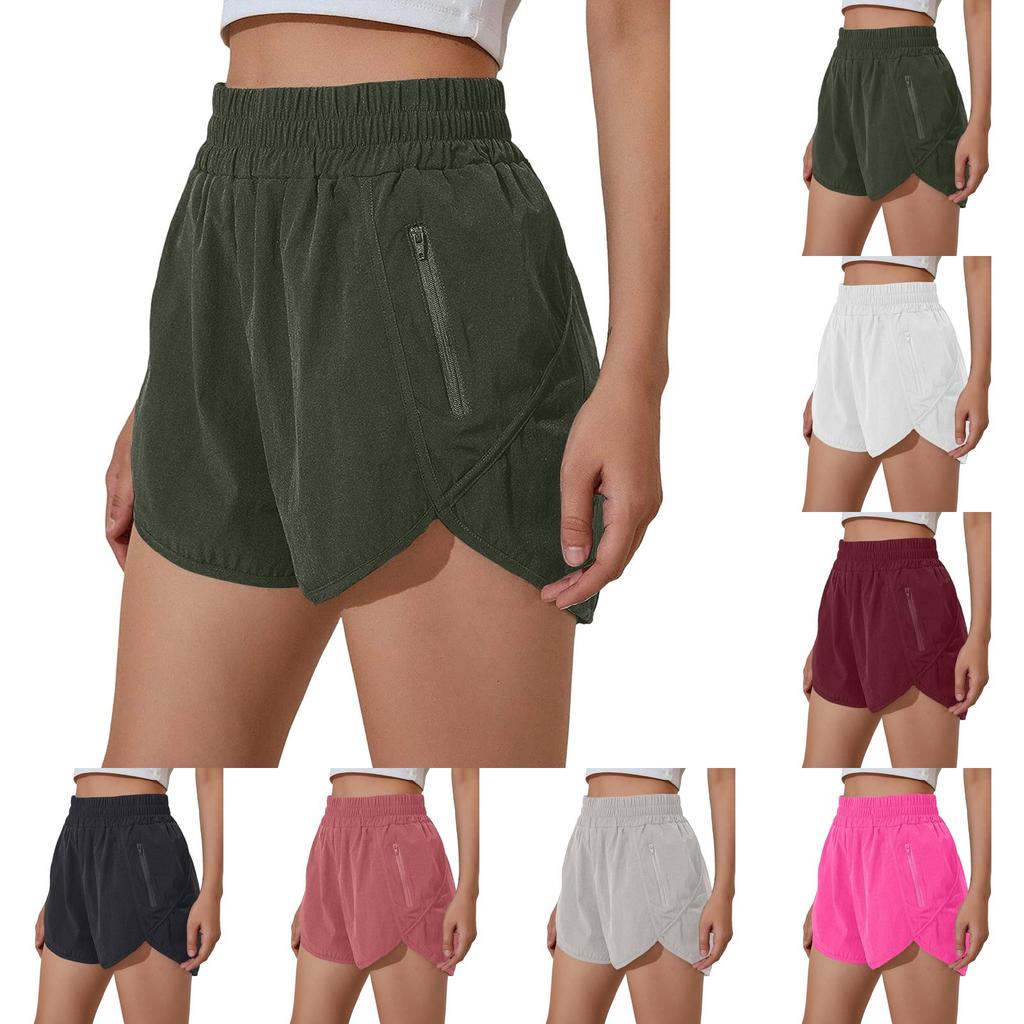 Women's Sports Running Fitness High Waist Loose Casual Quick-drying Shorts