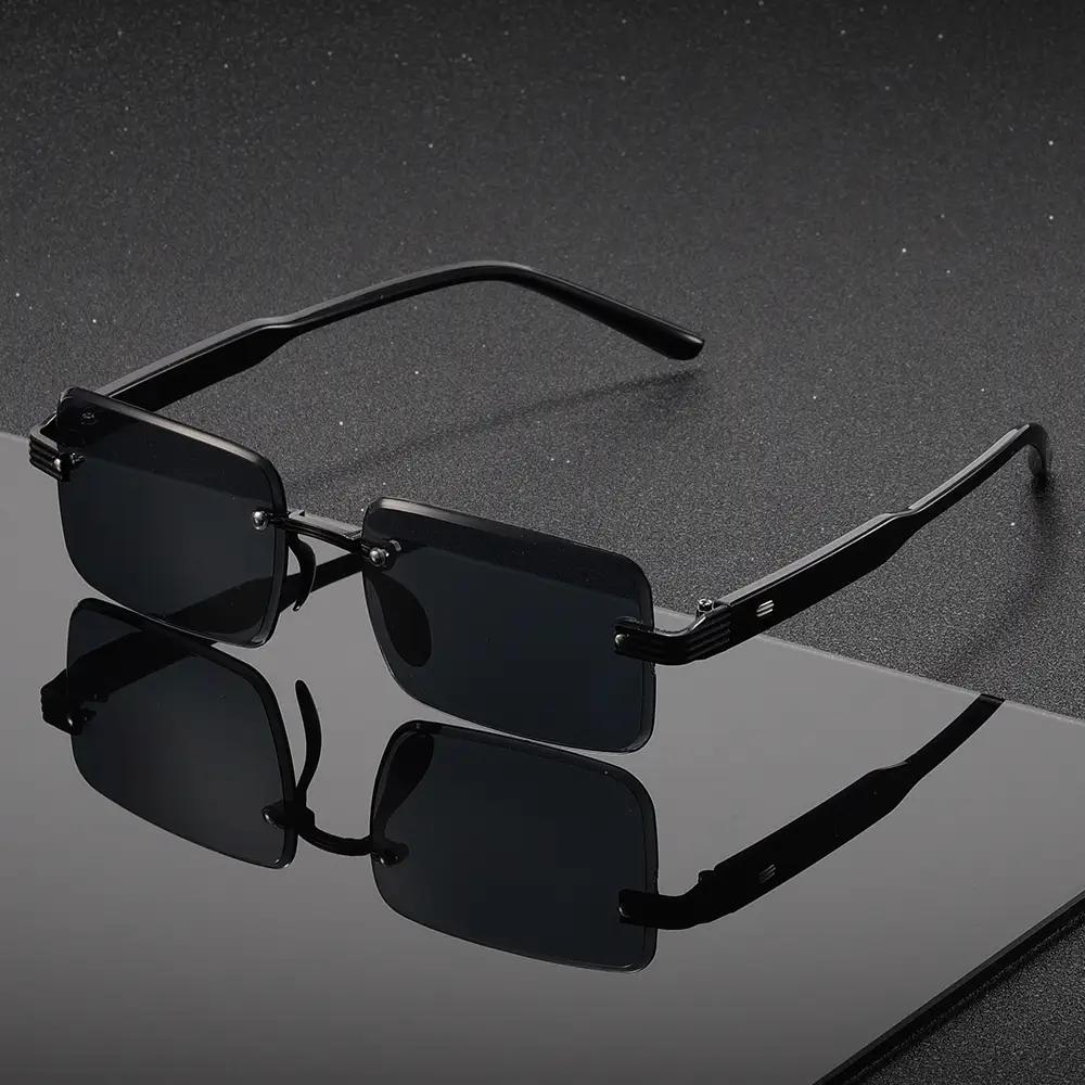 1 pc classic frameless fashion sunglasses, unisex design with multiple color options – a versatile essential for your wardrobe