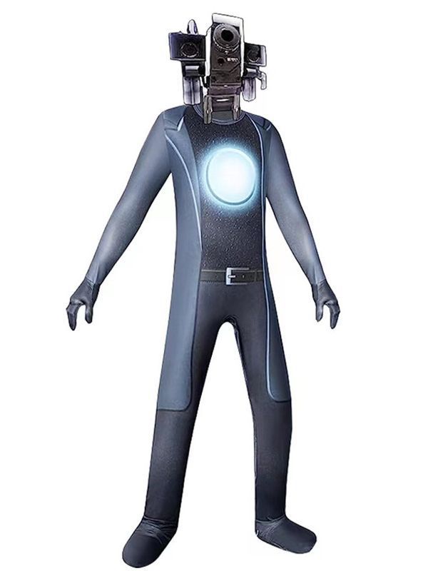 New ibidi toilet costume halloween toilet man surveillance man onesie game funny suit