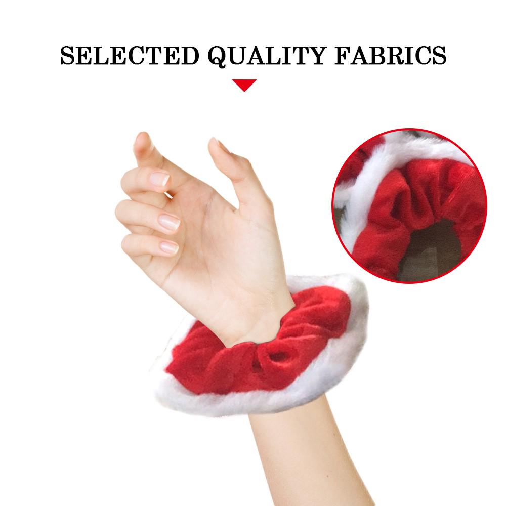 Hair Scrunchy Christmas Hair Band Elastic Hair Tie Ponytail Holder for Girls Women