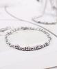 Surgical Chain Shine Mix Charm Layered Bracelet (PLT-BR-078_SV)