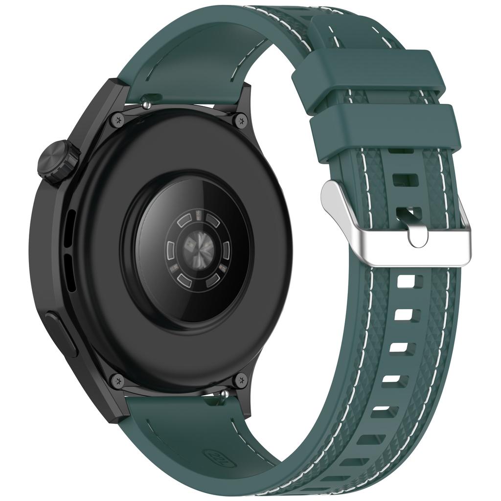 Dla Huawei Watch GT 5 46mm/GT 4 46mm Silikonowy Pasek do Zegarka Szyty Wzór Szerokość 22mm Pasek na Nadgarstek