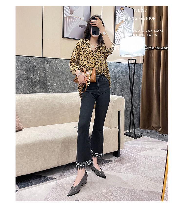 2025 Retro V-Ausschnitt Rutschfeste Klobiger Absatz Spitzschuh Mittelhoher Absatz Damenschuhe