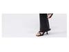 Women's High Waist Black Flare Jeans with Frayed Edge, Spring 2025 Collection