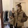 Women's College Style Cotton Padded Jacket Vest - Versatile, Loose Fit, Thickened Outerwear for Autumn and Winter