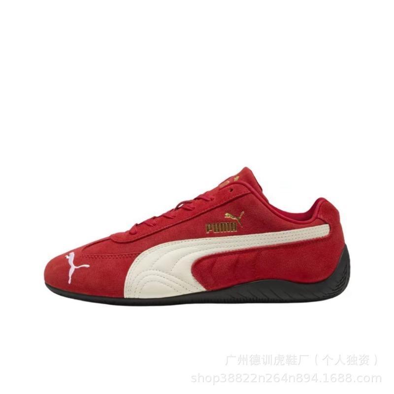 [Pure Original Lychee Leather] Rose Racing Shoes PM Classic SpeedcatOG Suede Thin-soled T-head Women's Shoes