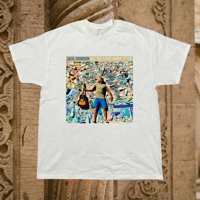 Jack Johnson All the Light Above It Too Cotton T Shirt Full Size S-5XL S разноцветный