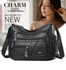 2025 Soft Leather Handbag for Women - Stylish, Simple Crossbody & Shoulder Bag for Middle-Aged Ladies